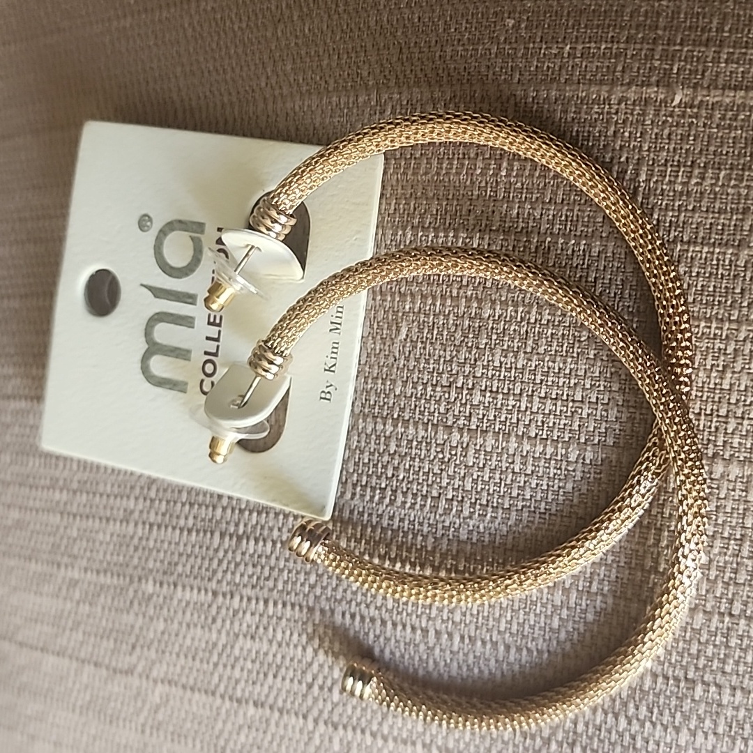 New Mia Gold Hoop Earrings